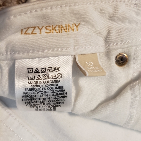 Michael Kors "Izzy" skinny white jeans (size 10) - Picture 7 of 12